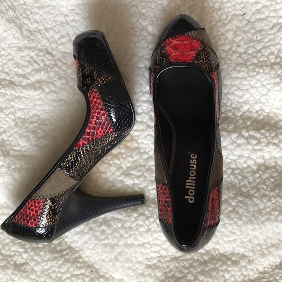 Dollhouse patchwork heels - Picture 2 of 5